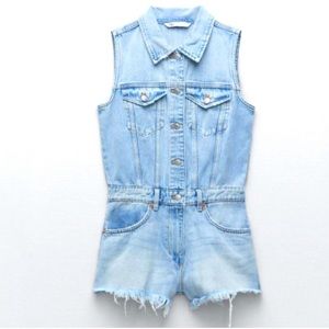 Zara denim jumpsuit
